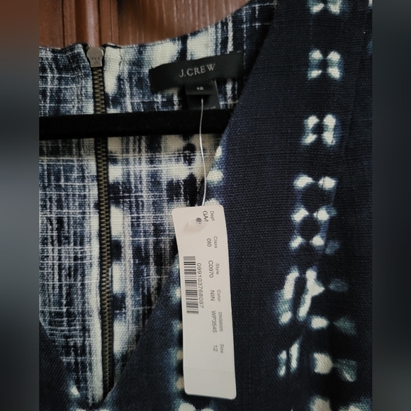 J CREW NWT WOMEN'S V-NECK ZIPPER DRESS SIZE 12 C0970 - Picture 3 of 4